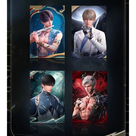在庫販売【恋と深空】Love and Deepspace 中国公式通販 伝説 ポストカード4枚セット