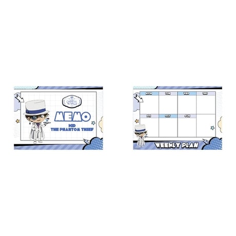 事後通販【名探偵コナン × IPSTAR】2023年中国限定 コラボカフェ 2023Cafe メモ帳 メモパッド（全8種）