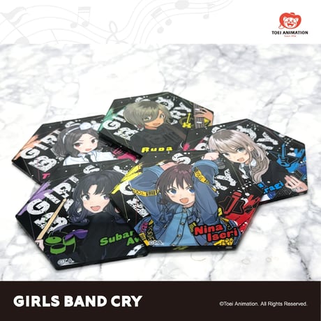 【ガールズバンドクライ × 谷子快跑】GIRLS BAND CRY 中国発売 トレーディング アクリルコースター（全10種）