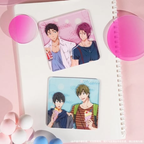 【Free! × 谷子熊 KUMAGUZI】映画 ハイ・スピード－Free！Starting Days 中国限定発売 アクリルコースター（全2種）