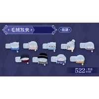 【名探偵コナン × 卡游 KAYOU】2025年中国上海 POP-UP SHOP 「永夜序曲」雪だるま ぬいぐるみヘアピン（全9種）ランダム