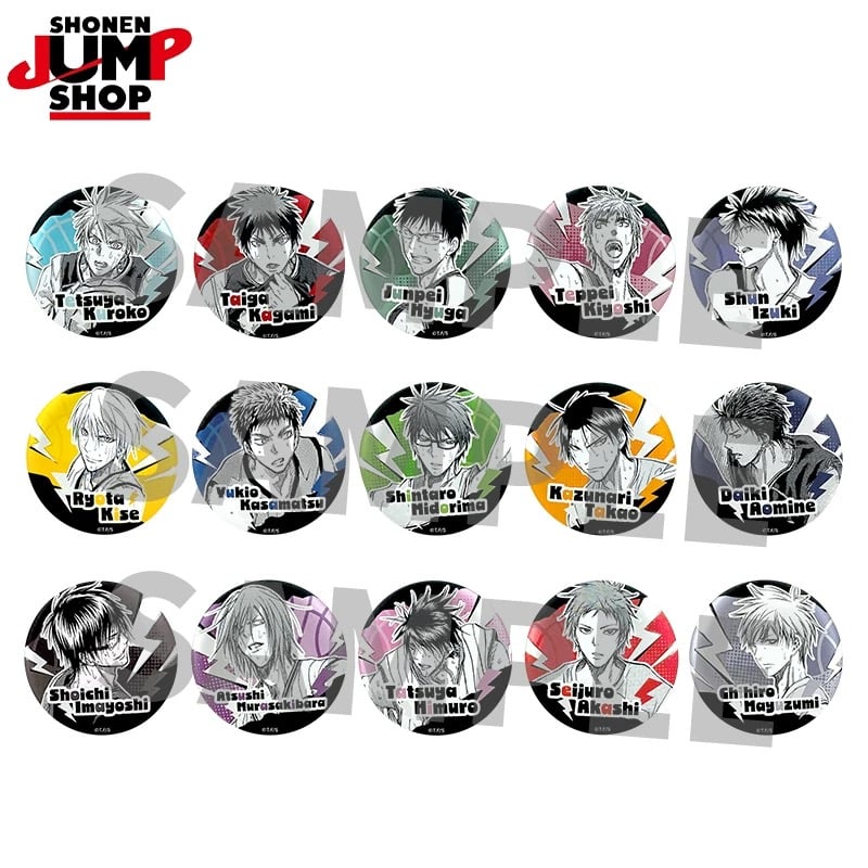 黒子のバスケ ジャンプショップ JCS 完全受注生産限定 スペシャル缶バッジ 黒子のバスケ ジャンプショップ JCS 完全受注生産限定 スペシャル缶