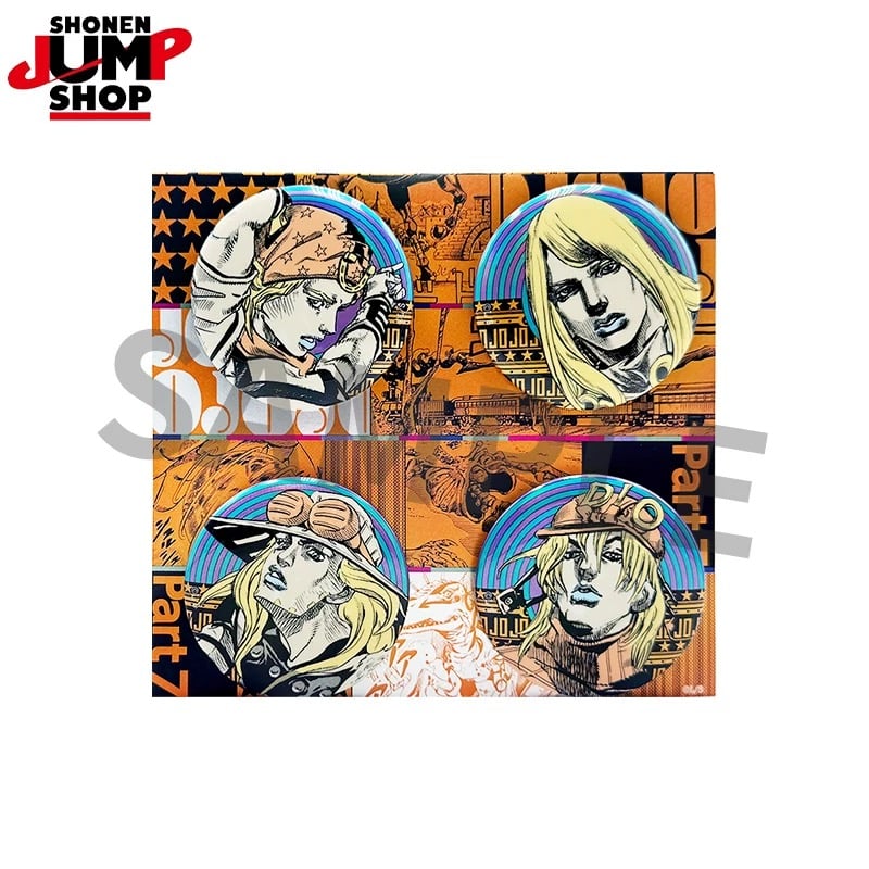 バラOk ジョジョ 5部 中国上海限定 ポップアップ スクエア缶バッジ box バラOk ジョジョ 5部 中国上海限定 ポップアップ スクエア缶