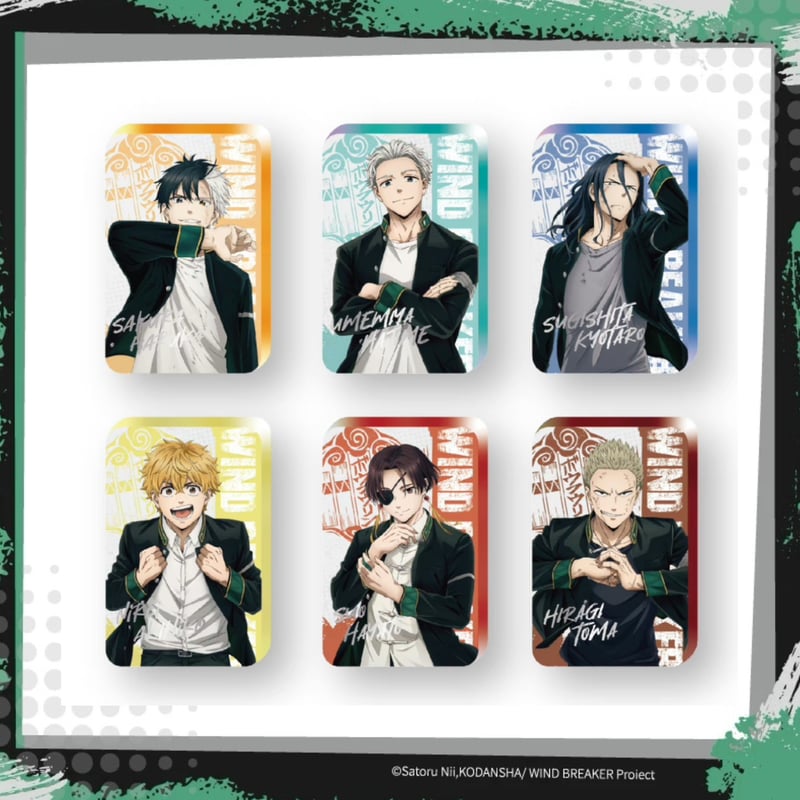 wind breaker　アクリルブロック　全6種セット EC限定『WIND BREAKER』VASARAコラボ トレーディングアクリルブロック