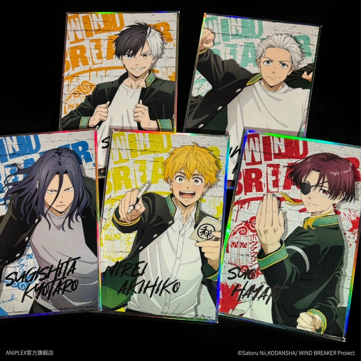 WIND BREAKER  中国　色紙　全種セット WIND BREAKER 中国 色紙 全種セット WIND BREAKER × ANIPLEX