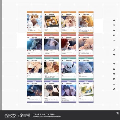【未定事件簿】「珍藏」定格CG アクリルフォトカードセット 第二弾  ※お取り寄せ