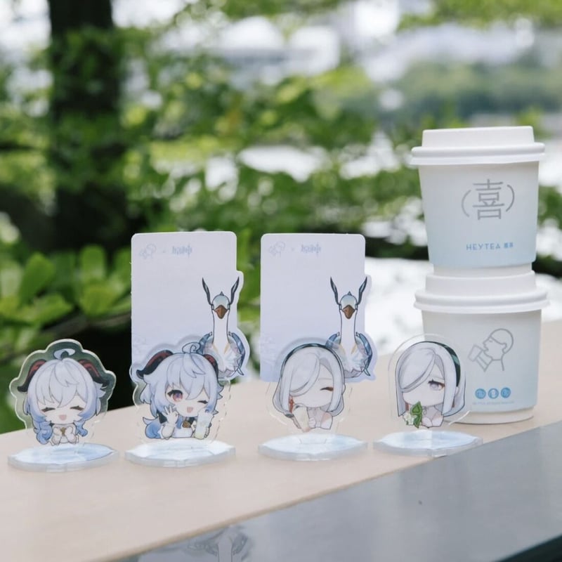 再販【原神 × 喜茶】HEYTEA コラボグッズ 第二弾 中国期間限定 甘雨 申鶴 SDアク...