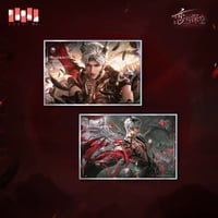 在庫販売【恋と深空】Love and Deepspace 中国公式通販「シン・深渊主宰」グリッター 色紙 （全2種）
