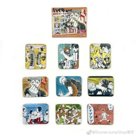 【ハイキュー!!】SHONEN JUMP SHOP 上海 ジャンプショップ中国限定 勝利のポーズ缶バッジ（全9種）