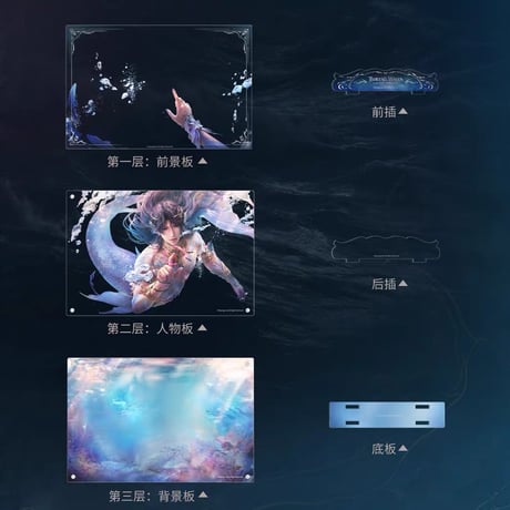 06/20〆【恋と深空】中国公式通販「ホムラ・利莫里亜海神」 伝説シリーズ 缶バッジ/レンチキュラーカード/折りブック/アクスタ/色紙/ポスター/印象ストール/ストールピン/カードケース（全16種）