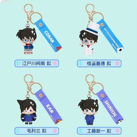 【名探偵コナン × Minidoll 迷你多】Detective Conan 中国限定発売 「wow娃偶楽園」シリーズ ミニフィギュア キーホルダー（全8種）