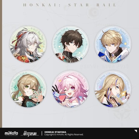【崩壊：スターレイル】Honkai Star Rail 「宇宙糖菓屋」シリーズ 缶バッジ（全6種）※180日以内発送予定