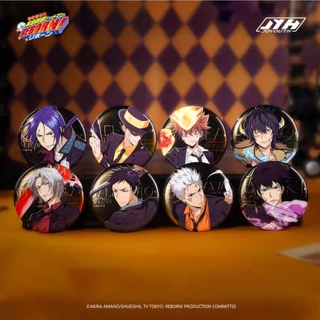 【家庭教師ヒットマンREBORN!リボーン × Joyouth】中国限定発売 「戦損」トレーディング 缶バッジ 58mm（全8種）
