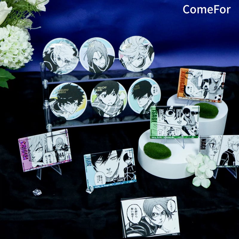 ブルーロック　原画　未開封　新品　原作　缶バッジ　アクリルぷちスタンド TVアニメ「ブルーロック」からアクリルスタンドと缶バッジが新