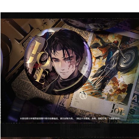 8/10〆【リバース：1999 】中国発売 重返未来：1999 *明日狂歓* 缶バッジ&キャラカードセット ミニ宣伝ポスター/ポラロイド風カード （全6種）