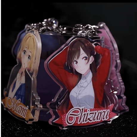 【彼女、お借りします】中国発売 星河動漫 キャラクター アクリルキーホルダー アクキー（全4種）