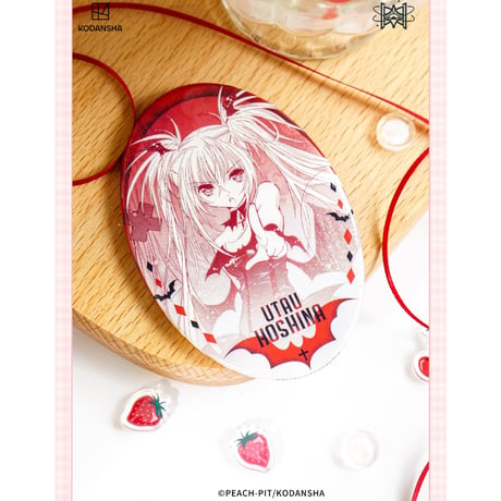 【しゅごキャラ！ × 觅星社 STARRY】中国発売 「幻境折光」シリーズ 楕円形 缶バッジ 63×93mm（全4種）