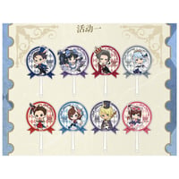 【逆転裁判 × IPSTAR】2025年中国限定 コラボカフェ 「夢遊仙境」SD 団扇 うちわ（全8種）※グッズ購入特典の配布対象外