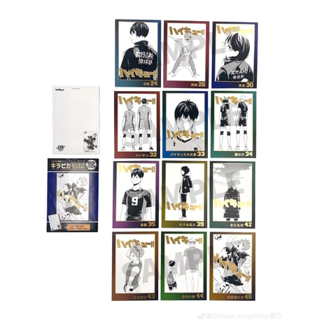 【ハイキュー!!】SHONEN JUMP SHOP 上海 ジャンプショップ中国限定 コミックス扉絵シリーズ キラピカ ポストカードコレクション 第2弾（全12種）