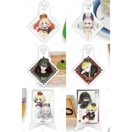 ドリンクメニュー注文特典【NIJISANJI EN × IPSTAR】にじさんじ 2025年中国限定 コラボカフェ 「王座」シリーズ コースター（全8種）※グッズ注文特典箔押しカードの配布対象外