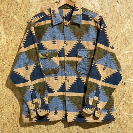 PUEBLO AZTECA チマヨ柄 ウール ジャケット ORTEGA'S CHIMAYO JACKET XS-OIKOS 毎日を楽しく豊かにする洋服