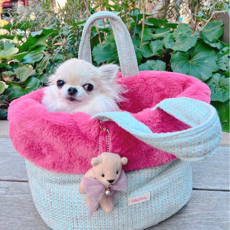 Tweed Bag (Mint × Pink) | LOLOMA