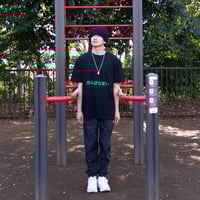 「がんばらない」Tシャツ　ブラック