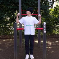 「がんばらない」Tシャツ　ホワイト