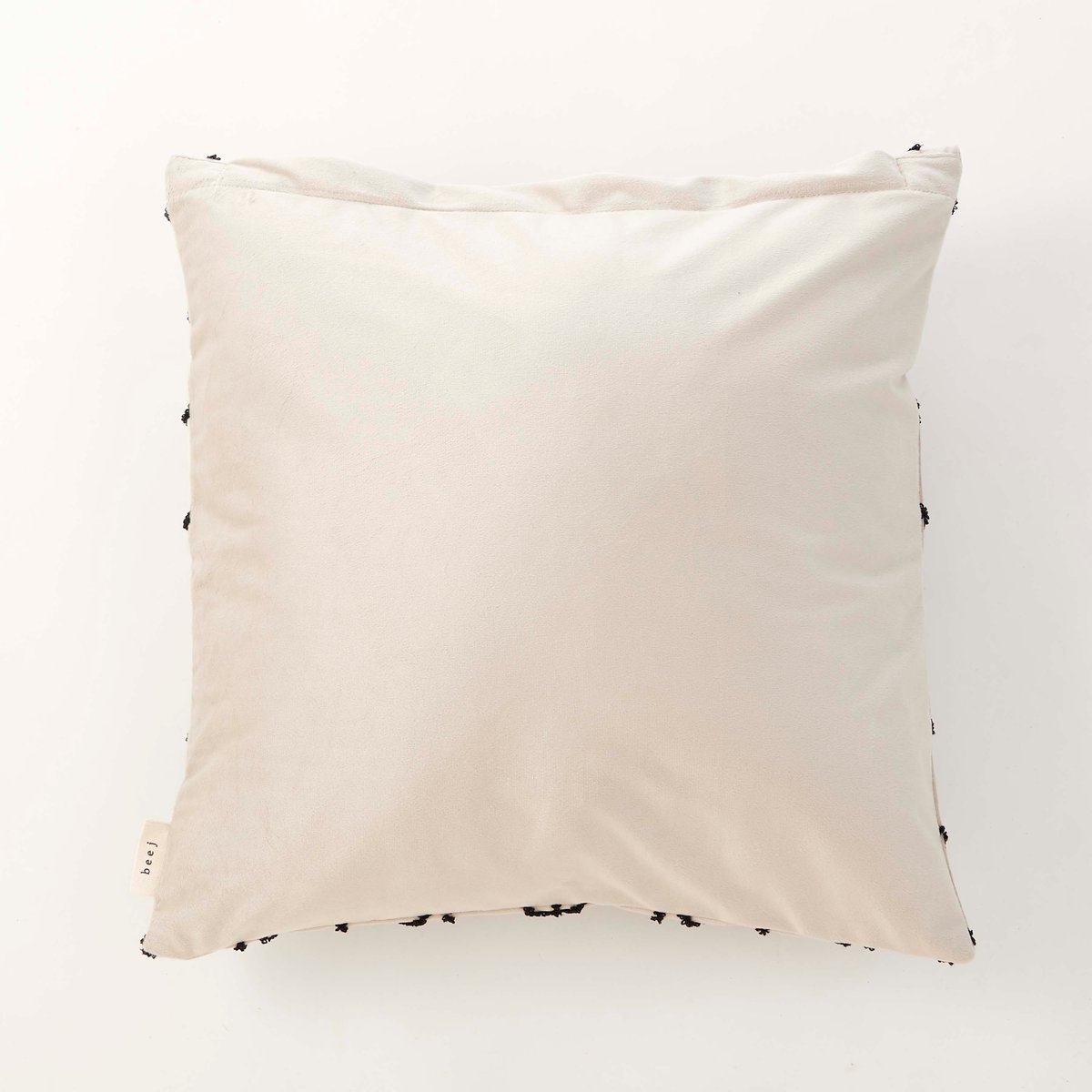 beej_Velour line Cushion cover_black | beej STORE