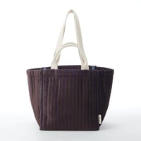 beej_quilting velour totebag#BROWN