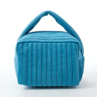 beej_quilting velour cube bag#BLUE