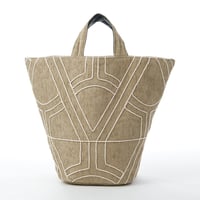 beej_dolly emb totebag#BEIGE