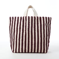 beej_LoopStripeboxTotebag#Chocolate