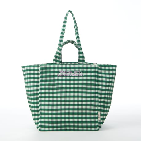 beej_GinghamCheckTotebag#Green