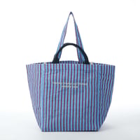 beej_fabric tote bag_stripe#BLUE