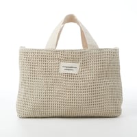 beej_Waffle Square Totebag#Beige
