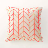 beej_Velour line Cushion cover_orange