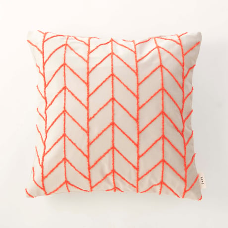beej_Velour line Cushion cover_orange