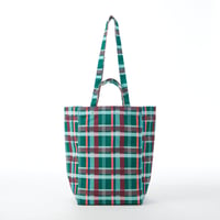 beej_Madras 2handle bag#Green