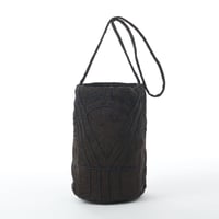 beej_dolly emb tubebag#BROWN