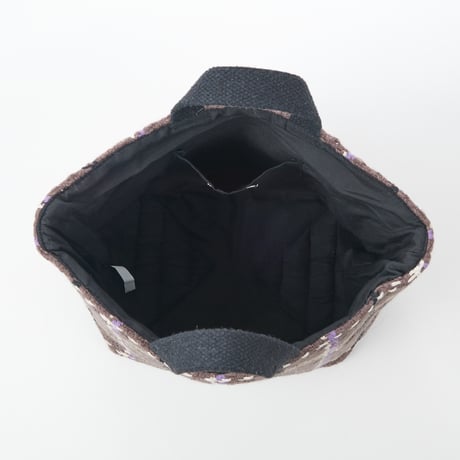 beej_wool woven totebag＃BLACK