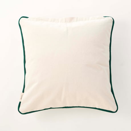 beej_Velour Piping Cushion cover_green