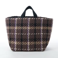 beej_wool woven totebag#BROWN