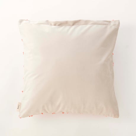 beej_Velour line Cushion cover_orange