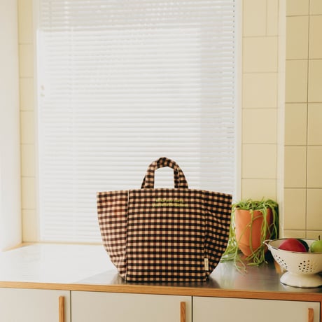 beej_GinghamCheckTotebag#Black