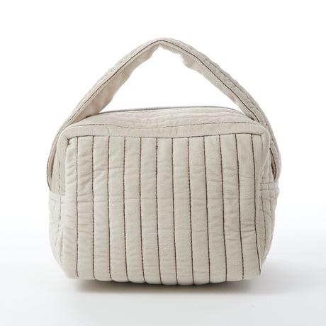 beej_quilting velour cube bag#GrayWhite