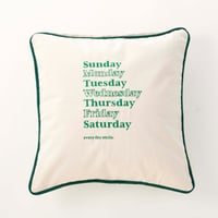 beej_Velour Piping Cushion cover_green