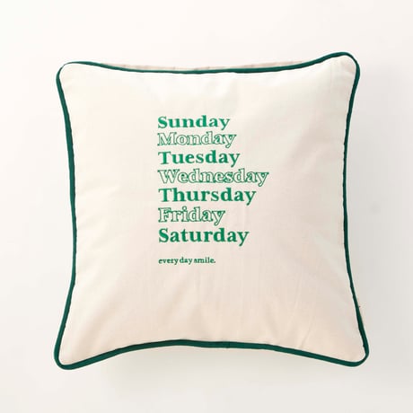 beej_Velour Piping Cushion cover_green