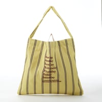 beej_stripe fabric OSbag#Lime