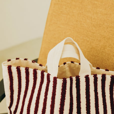 beej_LoopStripeboxTotebag#Chocolate